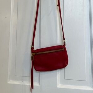 Hobo International "Pacer" Red Leather Crossbody Bag, Small